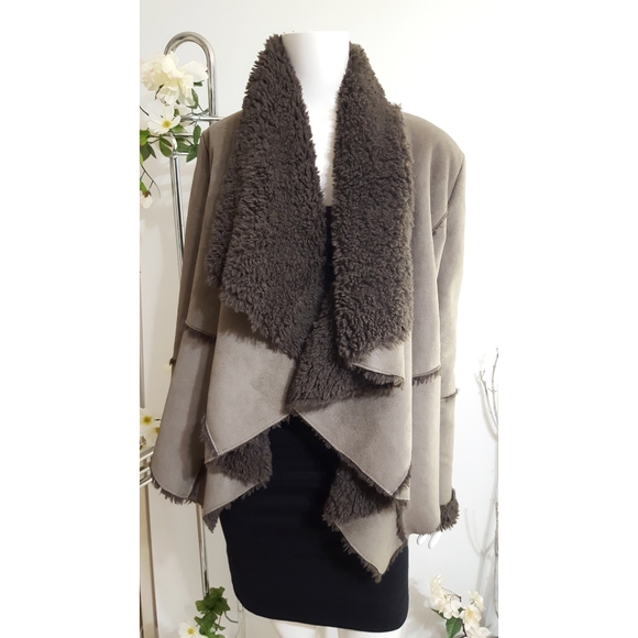 Nitrogen☆Faux shearling/ sherpa jacket - Picture 2 of 10